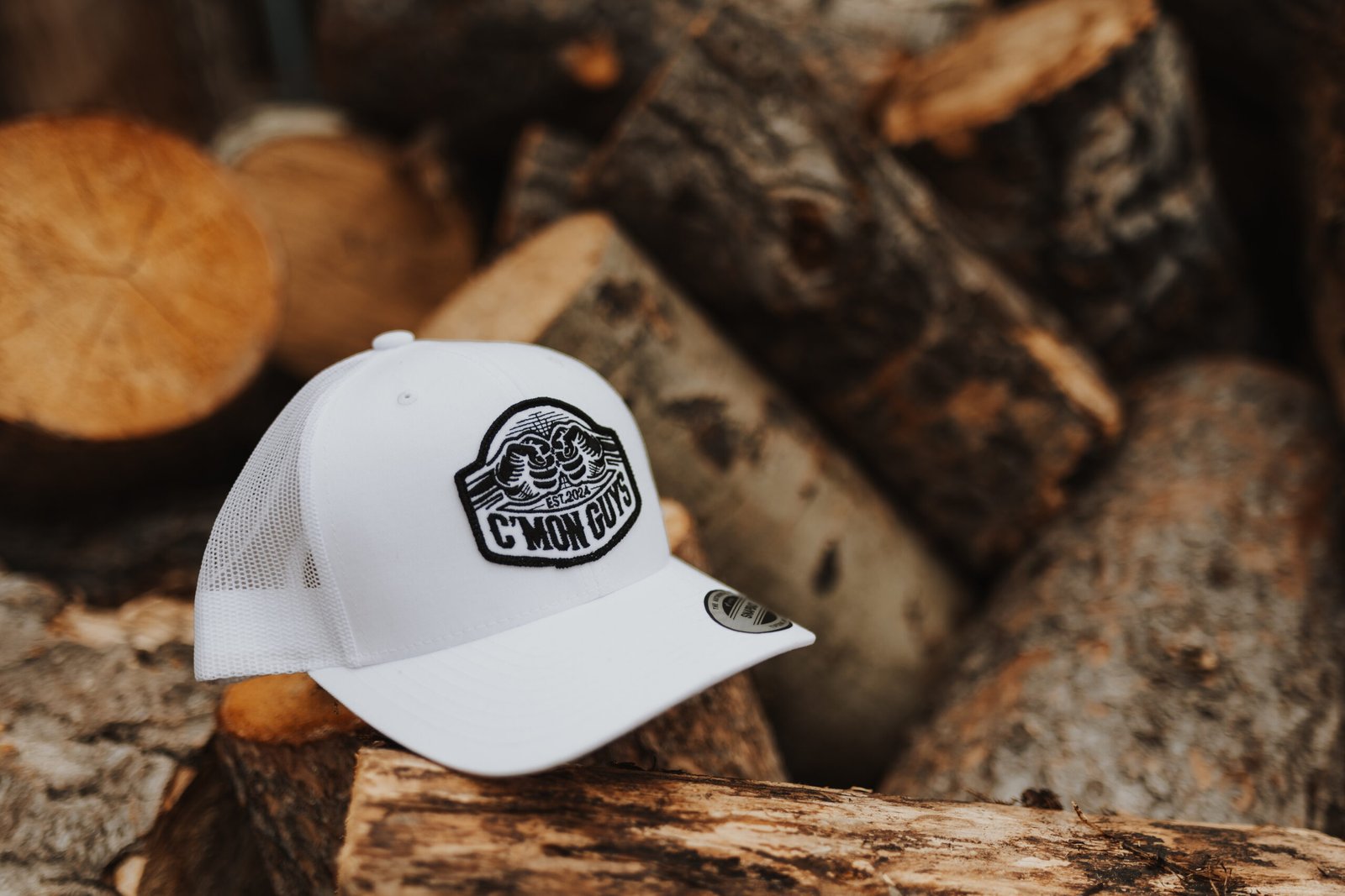 White Trucker Snapback