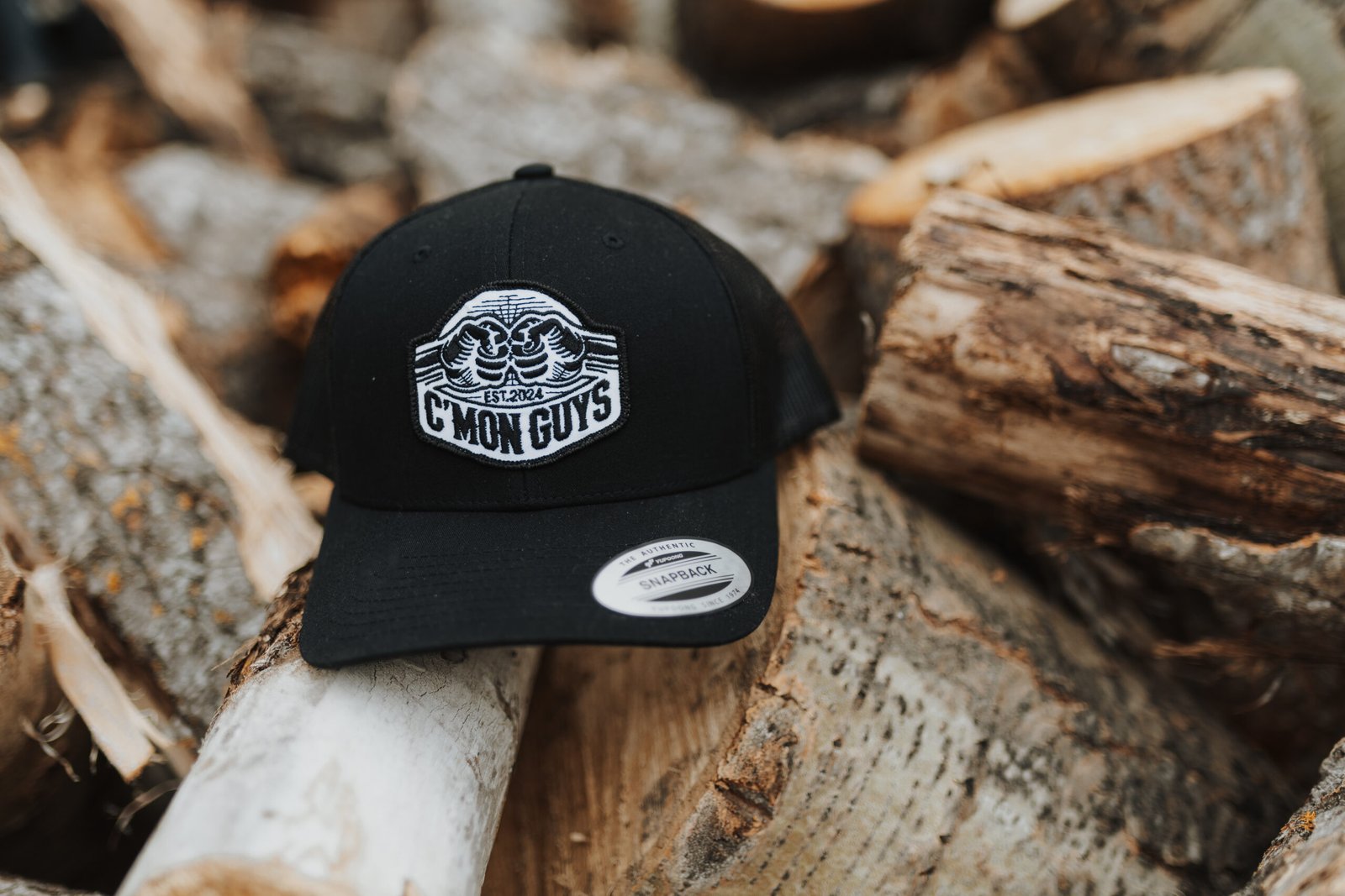 Black Trucker Snapback