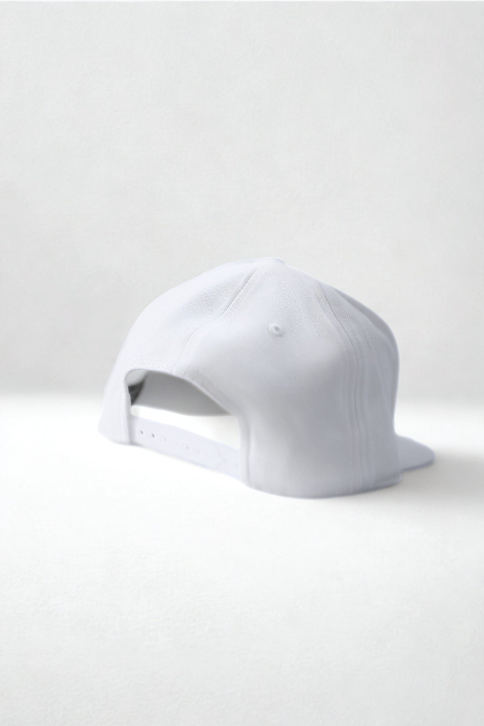 White Flat Brim Hat - Image 2