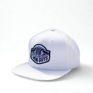 White Flat Brim Hat